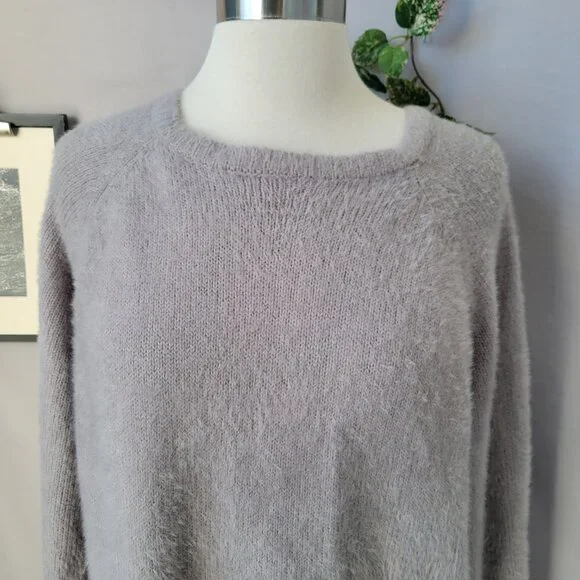 Z Supply Alexa Eyelash Pullover Sweater Gray M - Picture 2 of 14